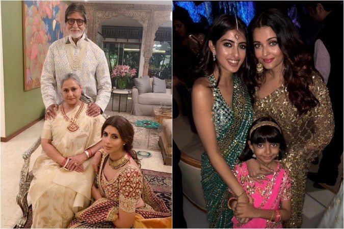 Amitabh Bachchan, Jaya Bachchan, Shweta Bachchan-Nanda, Navya Naveli, Aishwarya Rai Bachchan, Aaradhya Bachchan Amitabh Bachchan, Jaya Bachchan, Shweta Bachchan-Nanda, Navya Naveli, Aishwarya Rai Bachchan, Aaradhya Bachchan