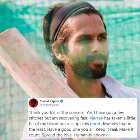 Shahid Kapoor's look from the film jersey Shahid Kapoor for jersey