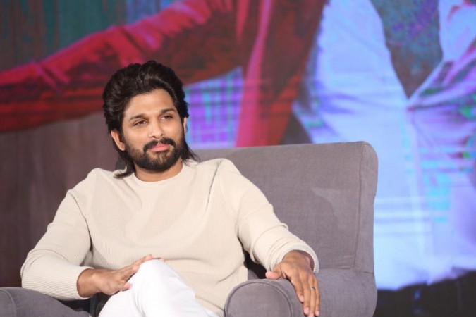 Allu Arjun during interaction with media. Allu Arjun