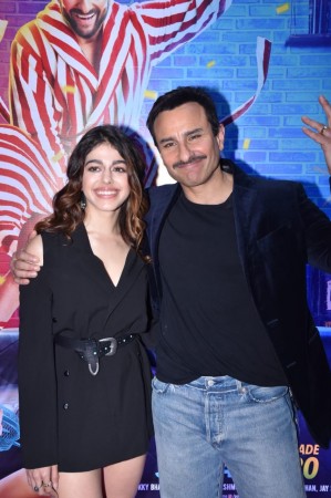 Saif Ali Khan and Alaya at the song launch of Jawani Jaaneman Saif Ali Khan and Alaya