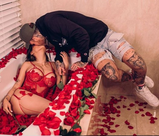 Mia Khalifa with Robert Sandberg Mia Khalifa