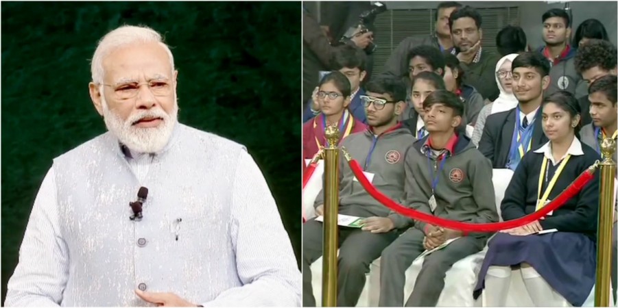 Prime Minister Narendra Modi addressing students during Parkisha Pe Charcha 2020 Pariksha Pe Charcha 2020