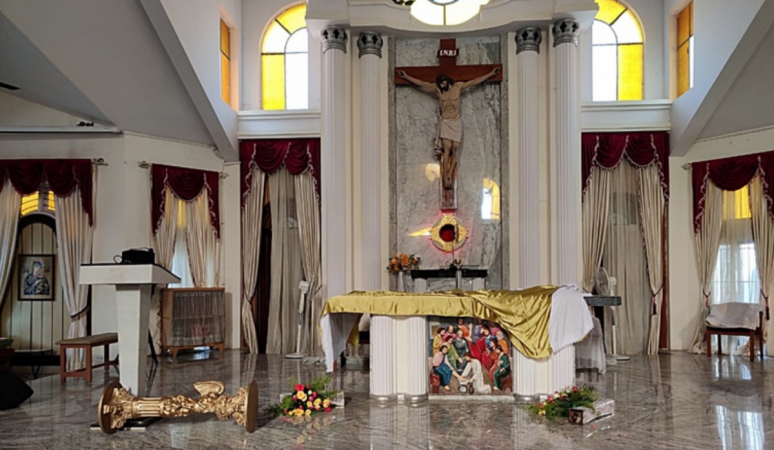 The miscreants desecrated sanctum and threw away the Holy Communion all around the place. bangalore church attack