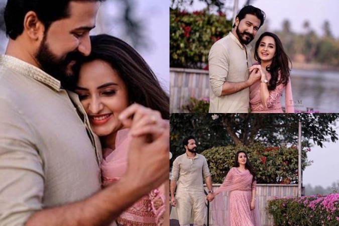 Bhama gets engaged to Arun. Bhama's Engagement