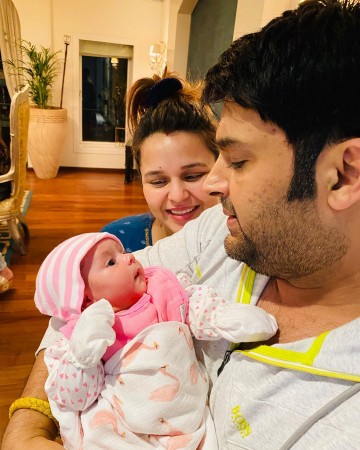 Kapil Sharma, Ginni Chatrath and daughter Anayra Sharma Kapil Sharma, Ginni Chatrath, daughter Anayra Sharma