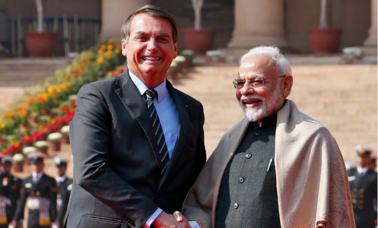 Prime Minister Narendra Modi and Brazilian President Jair Bolsonaro. Prime Minister Narendra Modi and Brazilian President Jair Bolsonaro