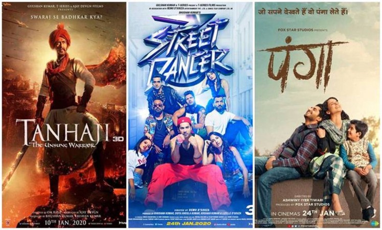 Tanhaji, Street Dancer 3D and Panga Tanhaji, Street Dancer 3D and Panga