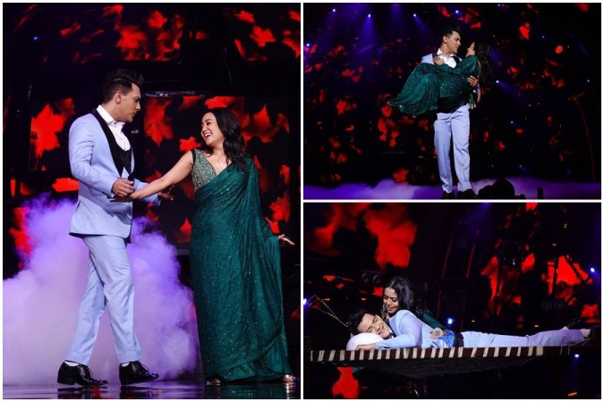 Neha Kakkar and Aditya Narayan's sensuous dance performance Neha Kakkar and Aditya Narayan's sensuous dance performance