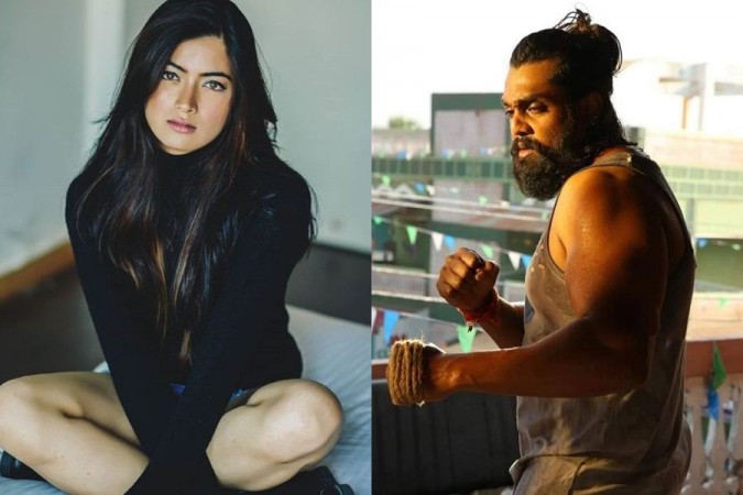 Rashmika Mandanna and Dhruva Sarja. Rashmika Mandanna-Dhruva Sarja