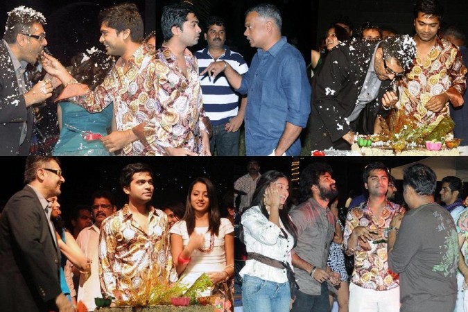 Ajith Kumar, Shalini, Trisha Krishnan ,Sneha and others at Simbu's birthday bash. From Ajith to Trisha, Celebs Wish Simbu on his Birthday