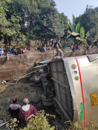 Assam bus accident. Twitter Assam bus accident. Twitter