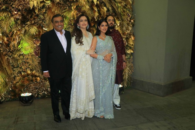Mukesh Ambani, Nita Ambani, Radhika Merchant, Anant Ambani Mukesh Ambani, Nita Ambani, Radhika Merchant, Anant Ambani