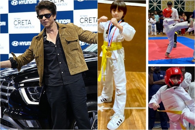 Shah Rukh Khan and son AbRam Shah Rukh Khan, AbRam