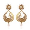 Gold Plated Peacock Shaped Pearl Earrings