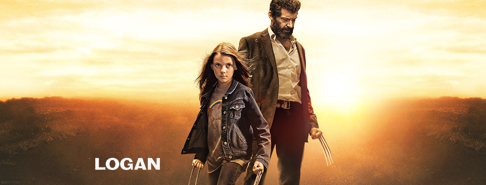 X-23 aka Laura actress Dafne Keen and Wolverine Hugh Jackman in Logan X-23 X-Men movies logan