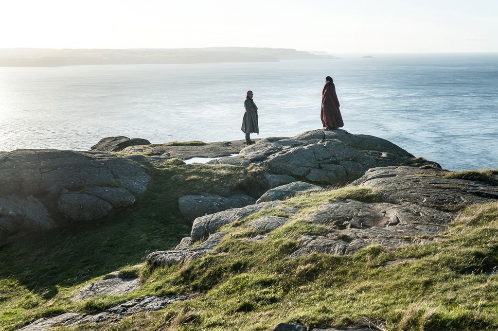 Conleth Hill as Lord Varys with Carice van Houten as Lady Melisandre Conleth Hill as Lord Varys with Carice van Houten as Lady Melisandre