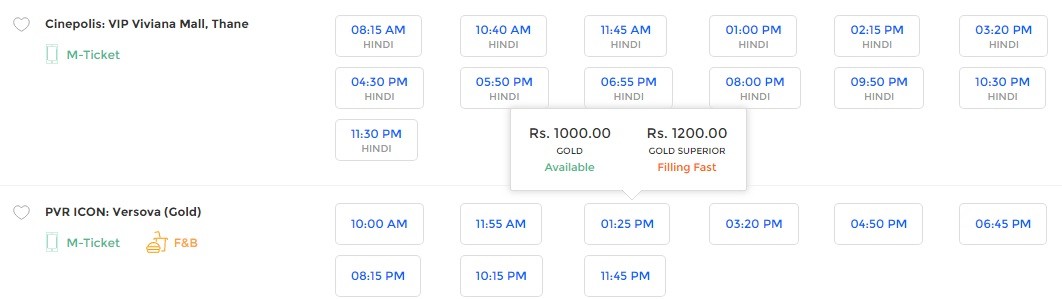 Tiger Zinda Hai ticket price: Mumbai Tiger Zinda Hai ticket price