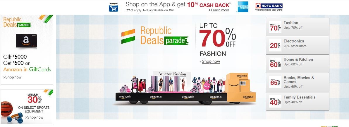 Amazon India Republic Day Parade Sale: Best Deals on Smartphones & Tablets Offer up to 50-percent Discount Amazon India Republic Day Parade Sale: Best Deals on Smartphones & Tablets Offer up to 50-percent Discount