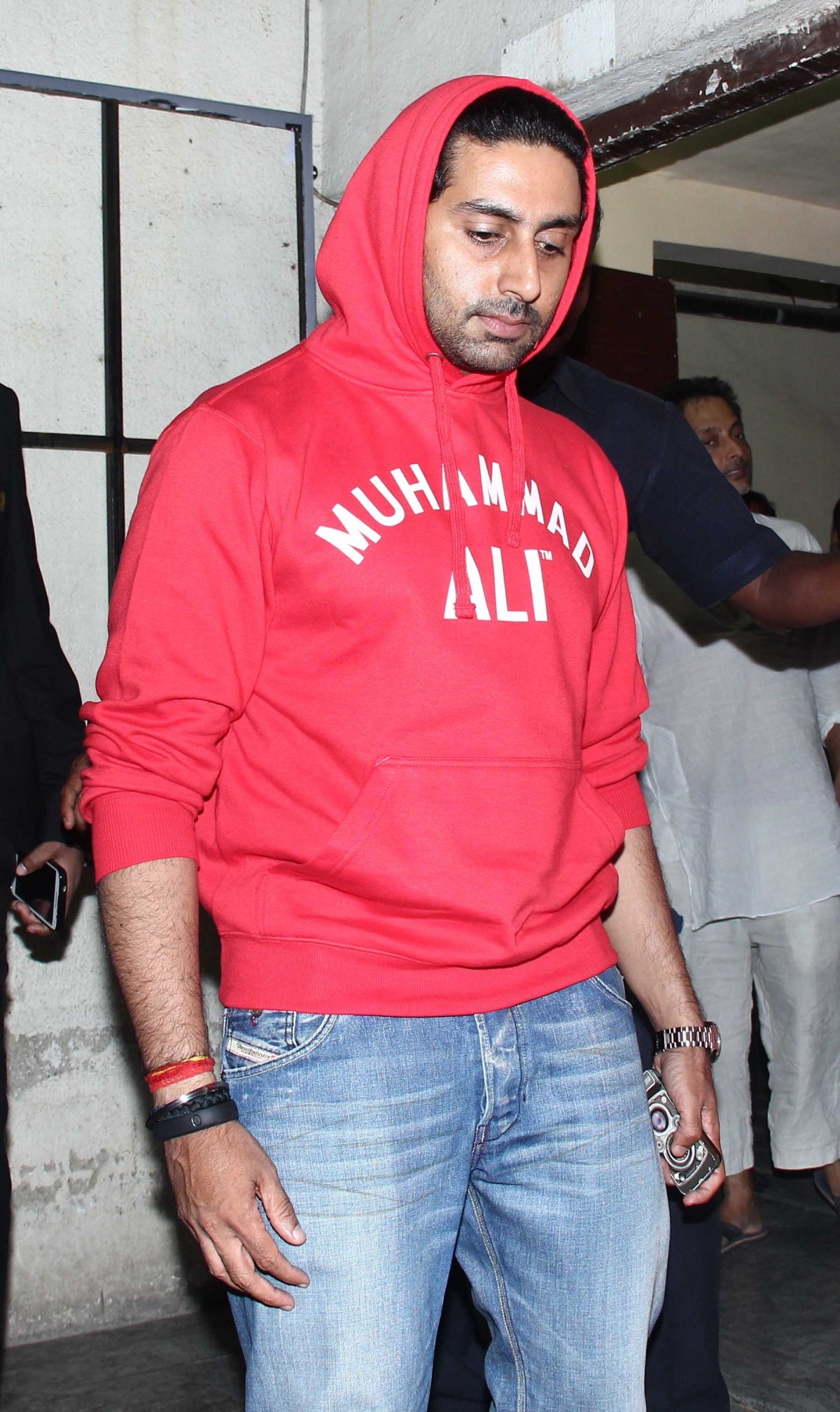 Abhishek Bachchan coming out of PVR after watching 'X-Men: Days Of Future Past' Abhishek Bachchan