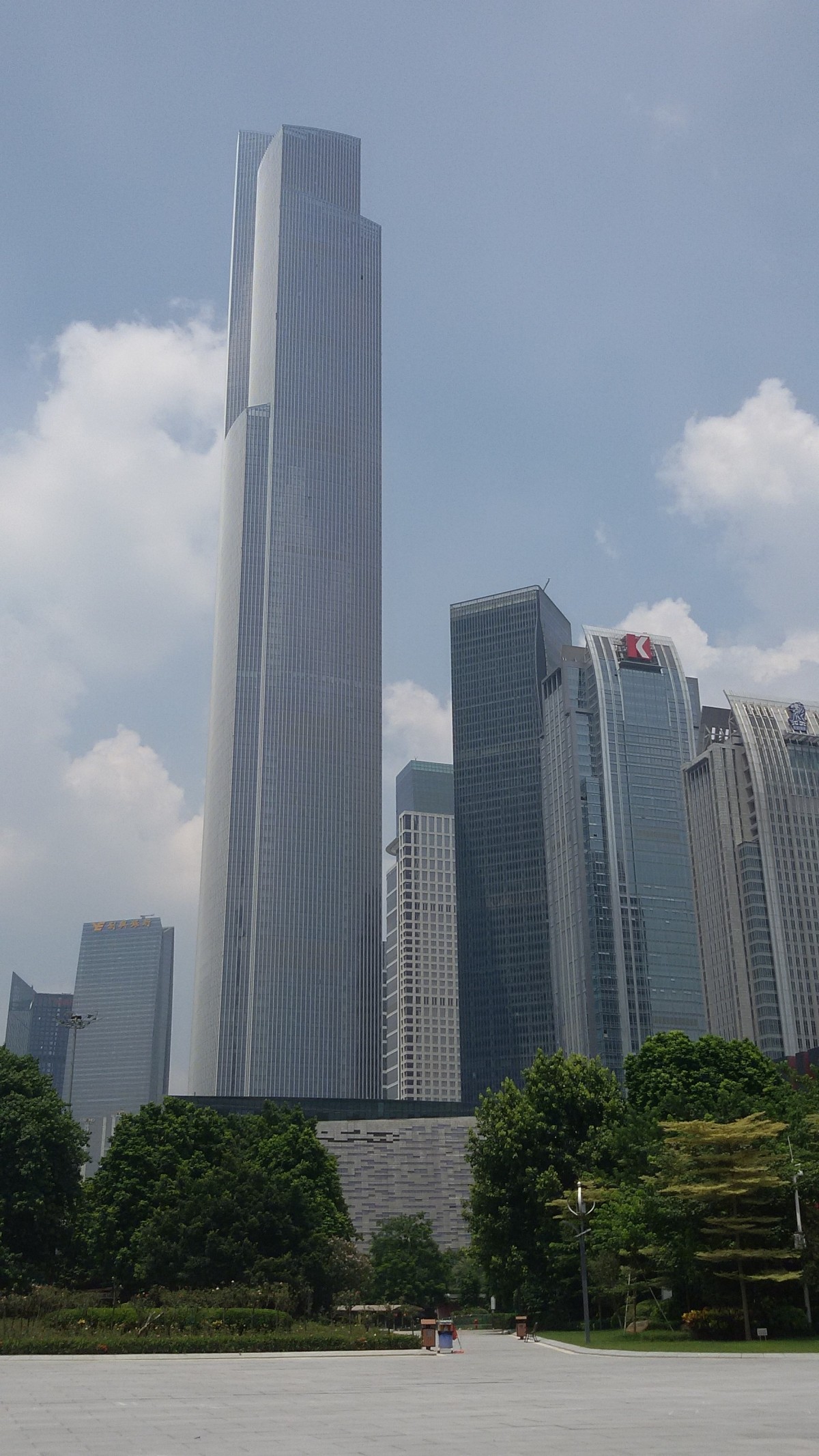 Guangzhou Chow Tai Fook Finance Centre, also called as East Towers, in China Guangzhou Chow Tai Fook Finance Centre