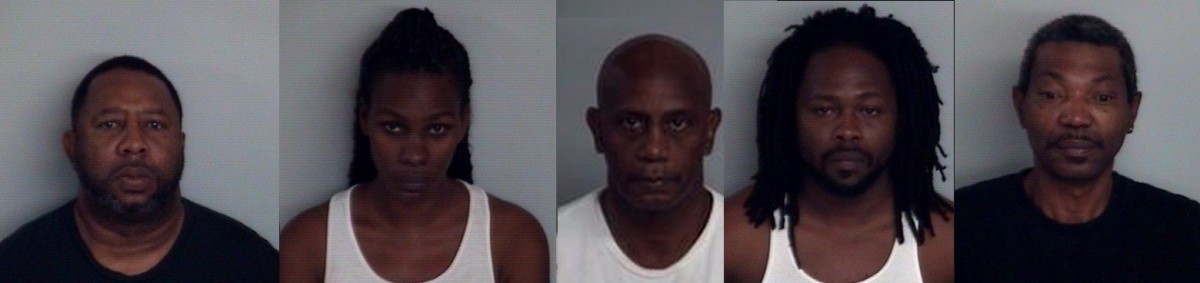 Philip L. Lee, Veronica S. Wilkinson, Charles E. Lee, Travis H. Lee and Ernest Williams JR. Bradford County Sheriff's Office arrests five members of a family for drug trafficking