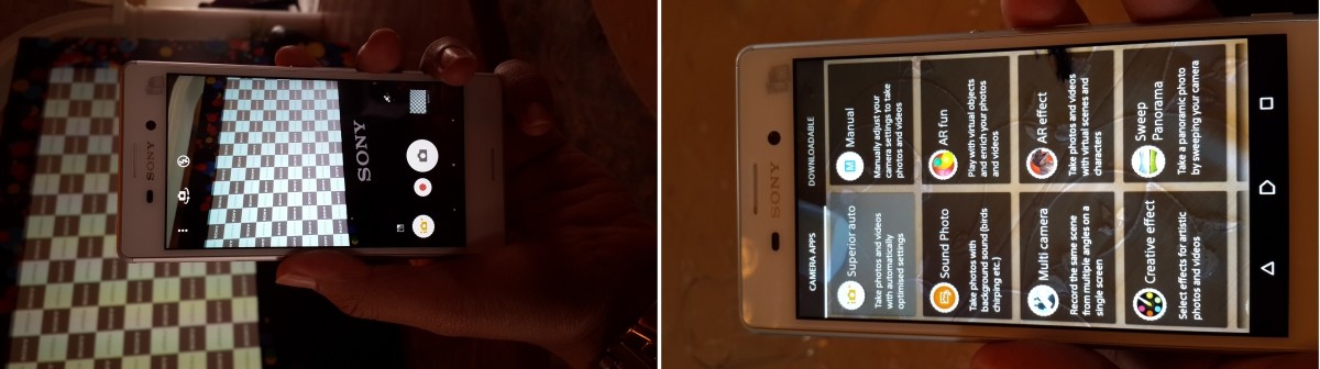 Sony Xperia M4 Aqua Camera modes Sony Xperia M4 Aqua First Impression