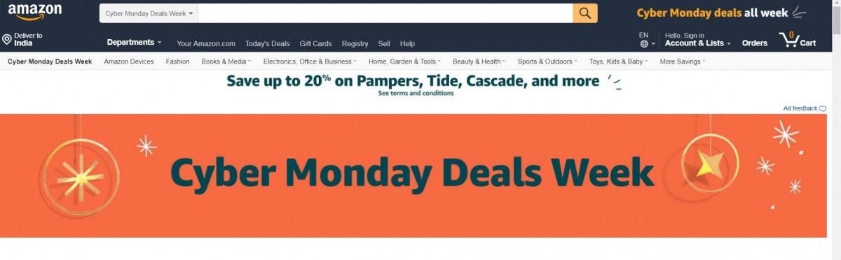 Amazon is offering huge discounts on numerous categories of products ranging from smart home gadgets, toys and more on 26 November Amazon, Cyber Monday Deals,