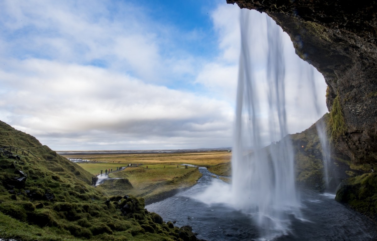 A view of a the Seljalandsfoss Waterfall on October 10, 2016 in Rangarping eystra, Iceland. Iceland