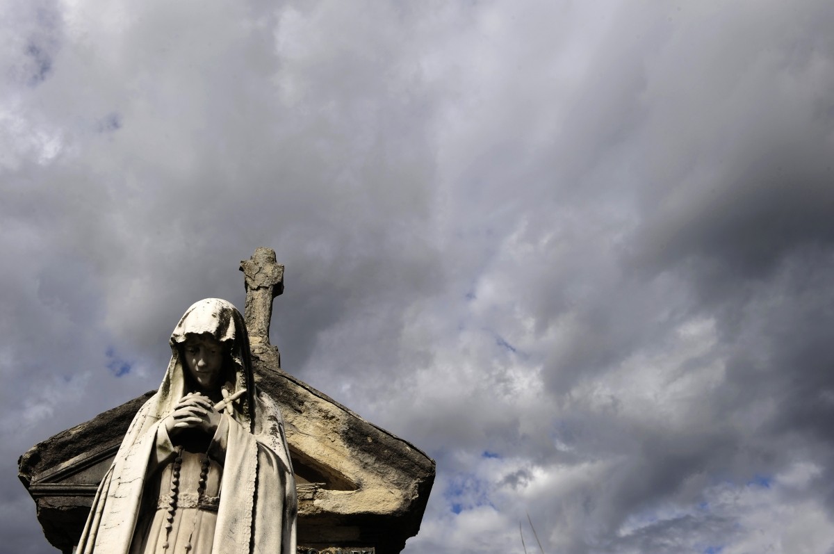 A sepulchral vault is seen at Oviedo's San Salvador cemetery on All Saint's Day November 1, 2009. Catholics in Spain mark November 1 by visiting cemeteries and gravesides of deceased relatives and friends to remember the dead. Oviedo