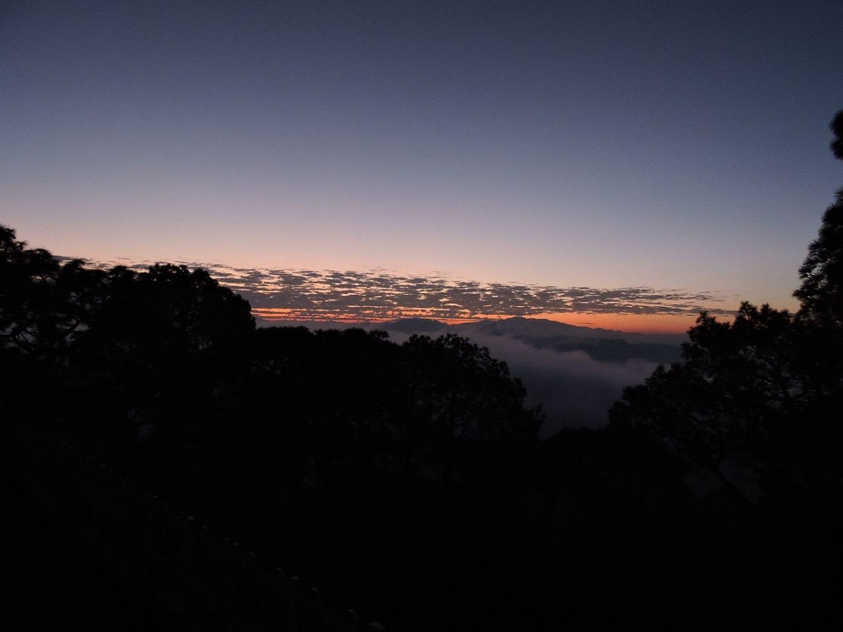 A view of early morning of Kasauli. Kasauli