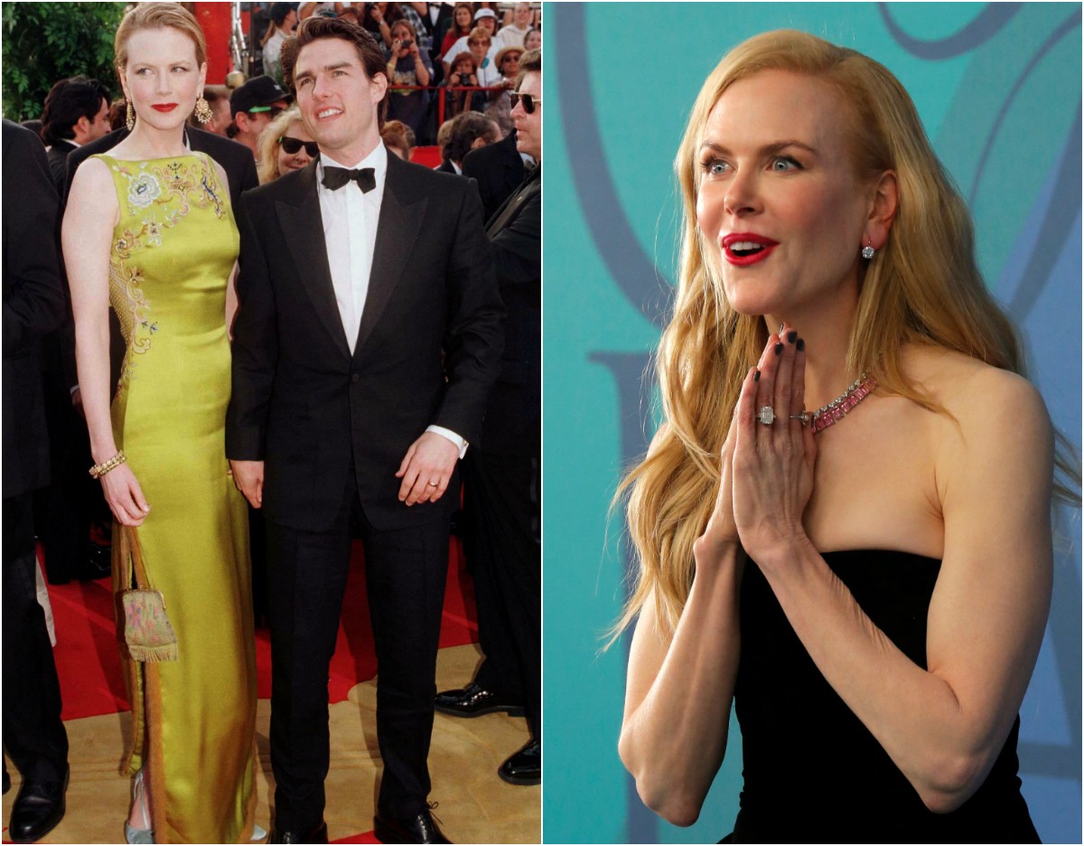 (L) Nicole Kidman wore a Christian Dior dress, which changed the course of red carpet fashion, at the 69th annual Academy Awards. The dress is one of the expensive dresses because she was reportedly paid $2 million to wear it. (R) Nicole Kidman at the CFDA Fashion Awards 2017 Nicole Kidman