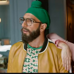 Still from Makemytrip Advertisement Ranveer Singh