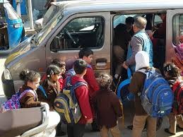 School vans in Srinagar have been told to comply by the Supreme Court guidelines school van