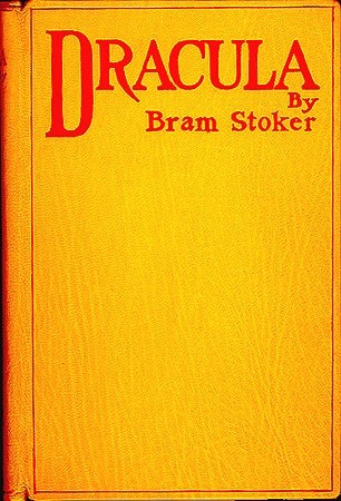 The first edition cover of Dracula Dracula