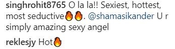 Followers comments on Shama Sikander's post Followers comment on Shama Sikander's post