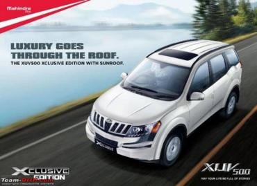 Mahindra to Launch XUV500 W8 Xclusive Edition with Sunroof Mahindra to Launch XUV500 W8 Xclusive Edition with Sunroof