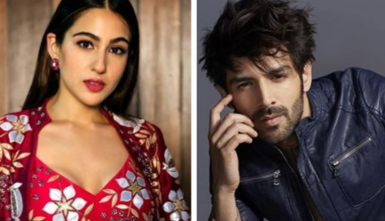 Sara Ali Khan and Kartik Aaryan Sara Ali Khan and Kartik Aaryan