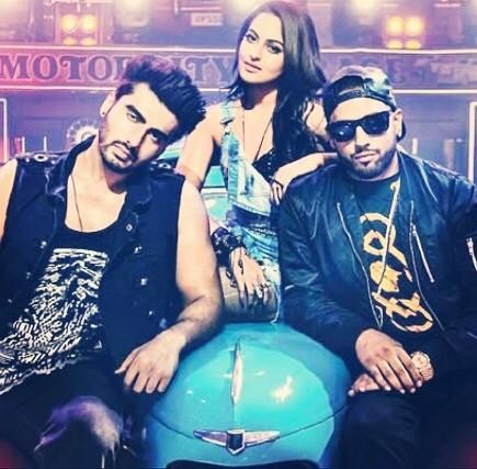 Sonakshi SInha, Arjun Kapoor and 'Amplifier' singer Imran Khan shoot for 'Tevar'