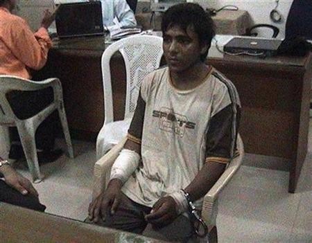 File image of Mohammed Ajmal Kasab, the lone surviving suspected gunman in the 2008 Mumbai attacks