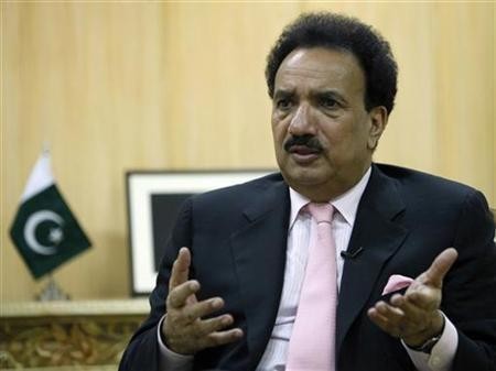 Pakistan's Interior Minister Rehman Malik