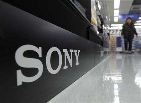 A Sony logo is pictured at an electronic shop in Tokyo February 3, 2011. A Sony logo is pictured at an electronic shop in Tokyo