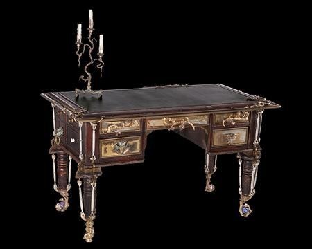 The desk where Bram Stoker wrote his famed 1897 book ''Dracula Dracula