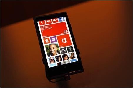 A Lumia smartphone featuring Windows Phone 8 is displayed during an event in San Francisco, California October 29, 2012. Lumia 630 Snapshots Leak; Dual-SIM Feature Revealed