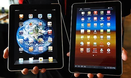 Tablets on display