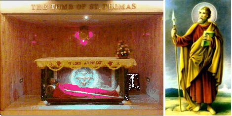The Tomb of St Thomas in Chennai. The Tomb of St Thomas