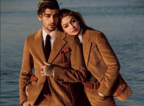 Gigi Hadid and Zayn Malik from the Vogue cover shoot Zayn Malik Gigi Hadid