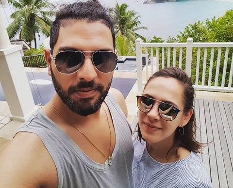 Yuvraj Singh and Hazel Keech Yuvraj Singh and Hazel Keech