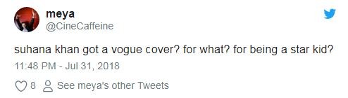 Tweets on Suhana Khan. Tweets on Suhana Khan.