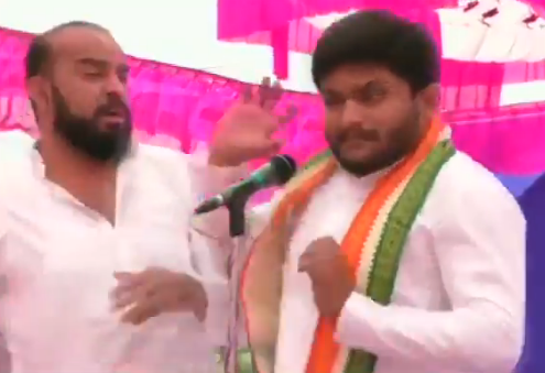 Hardik Patel was slapped during a public meeting in Gujarat. Hardik Patel