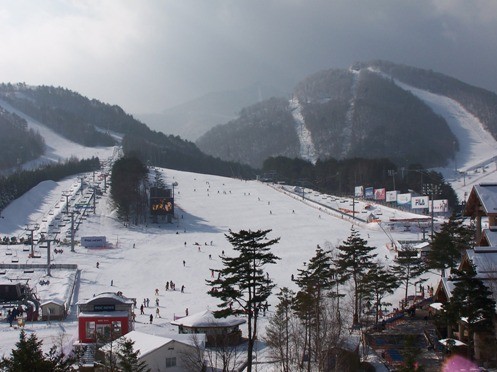 Dragon Valley ski resort will be at the center of PyeongChang Winter Games (Wiki Commons)